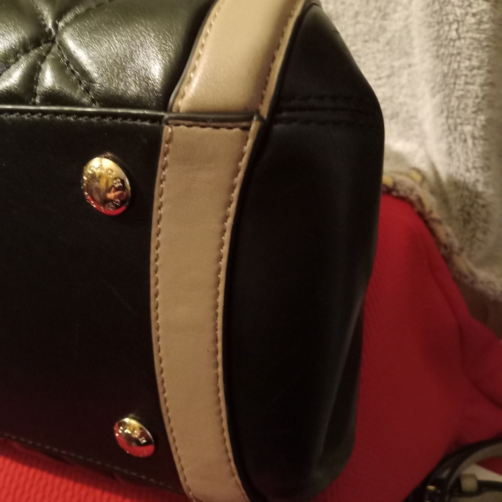 Coach Margot Black and Tan Leather Satchel EUC - Picture 7 of 13
